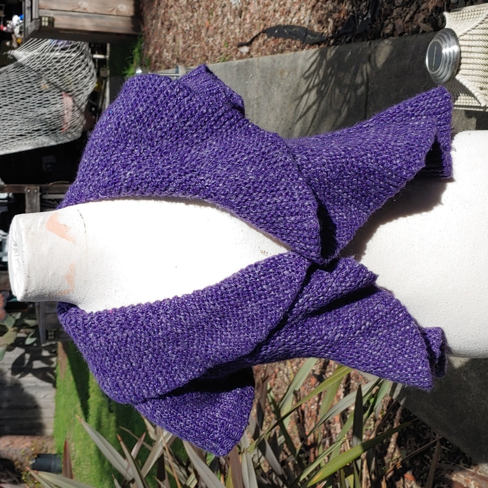 Purple Cardigan Sweater with peplum Adult S